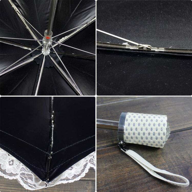 HualiBaLa - Foldable Sunscreen Lace Flounce Multicolors Lolita Parasol