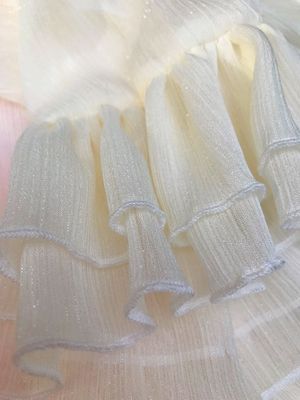 Yilia - Kawaii Lolita Nine Sleeve Chiffon Blouse XL apricot