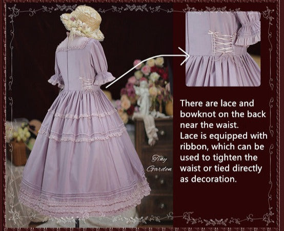 Tiny Garden~Vintage Ball~French Elegance Pin Tucks Lolita OP Dress 706:58957