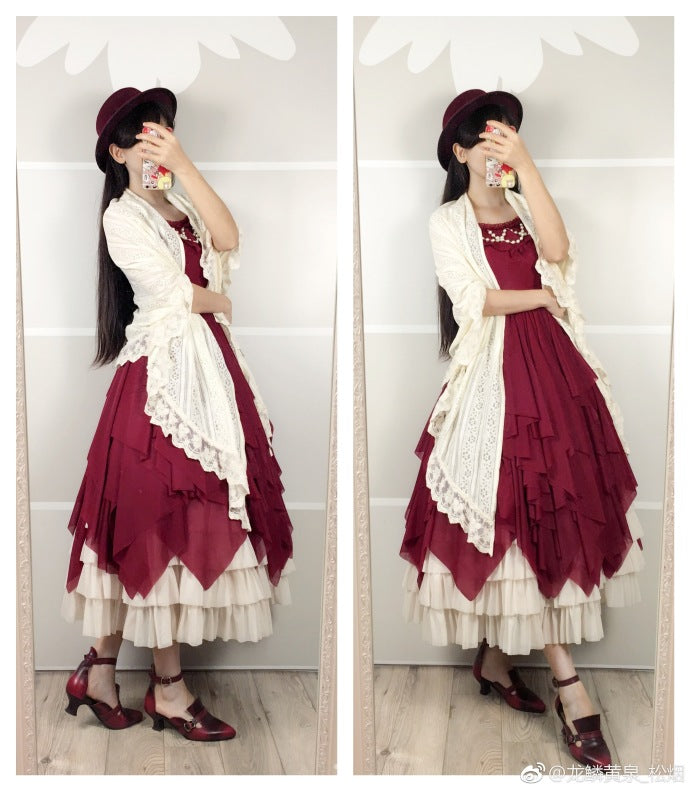 Sentaro - Little Whispers of Love - Multiple Colors Irregular Hem Lolita JSK 4122:16253