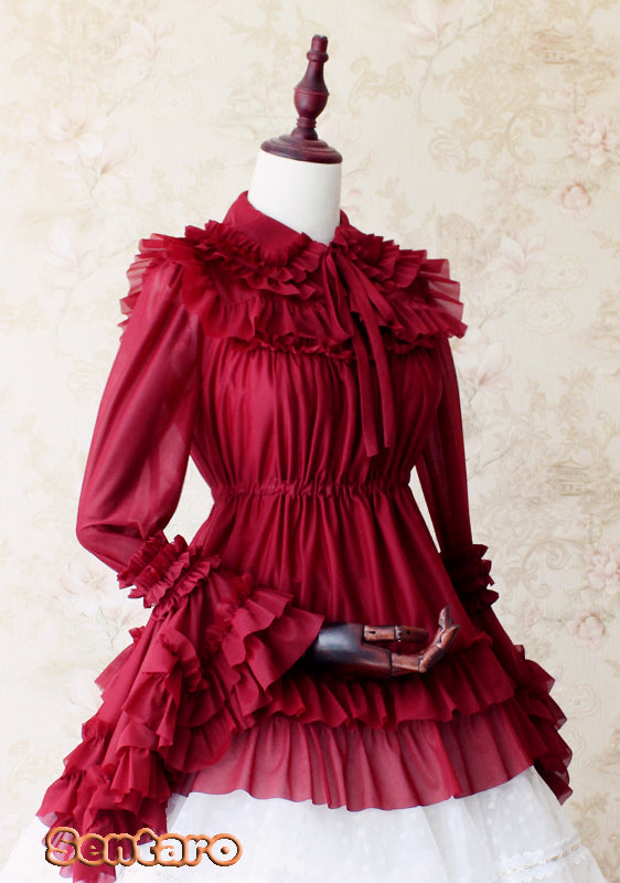 Sentaro - Shufrey - Classic Elegant Multicolor Lolita Blouse