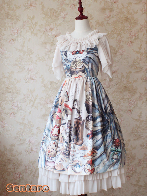 Sentaro - Butterfly Cookies - Summer Fly Sleeves Lolita Chiffon Blouse