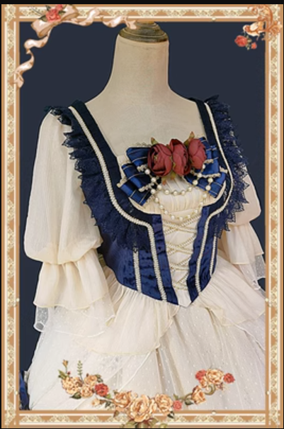 Infanta - Snow White - Split Style Lolita OP Dress S Snow White Blouse/Top