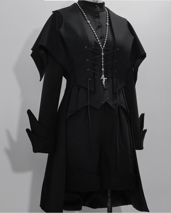 Princess Chronicles - Yan Ye - Ouji Lolita Swallowtail Long Vest