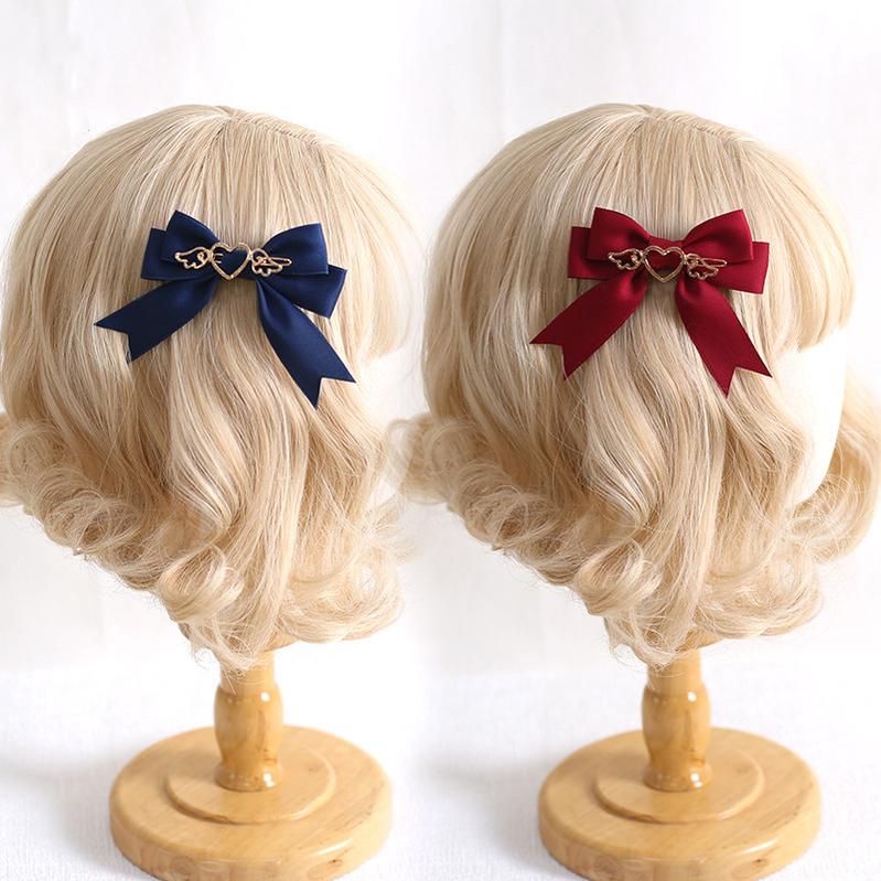 Xiaogui - Handmade Kawaii Bow Clips Brooch Multicolors