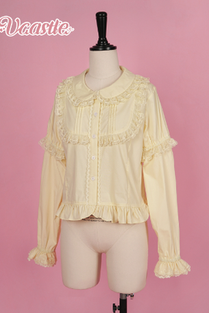 (Buyforme)Vcastle~Fondant Horse~Doll Collar Lolita Short-Sleeves Blouse S yellow  