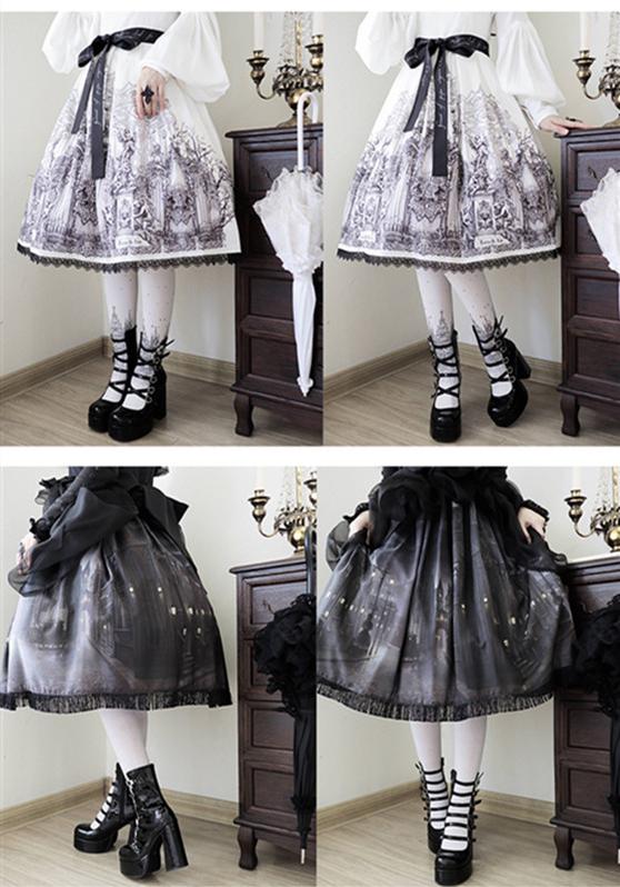 (Buyforme) Pure Tea For Dream~Cross Buckle Punk Lolita Shoes 6870:74024