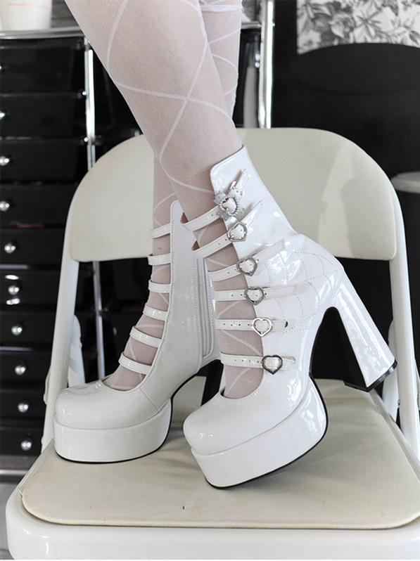 (Buyforme) Pure Tea For Dream~Cross Buckle Punk Lolita Shoes 6870:74006