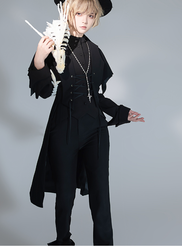 Princess Chronicles - Yan Ye - Ouji Lolita Swallowtail Long Vest