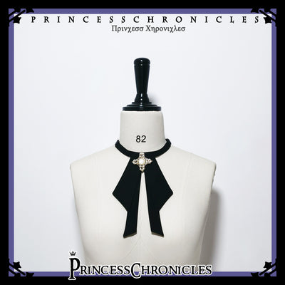 Princess Chronicles - Floating Phantom - Ouji Fashion Shirt S black bow tie (in-stock)