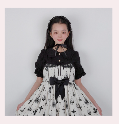 Sakurada Fawn - Plus Size Lolita Short Sleeve Cotton Blouse