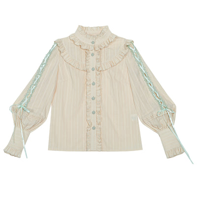 YingLuoFu~March Fusang~Vintage Pastoral Style Lolita JSK S blouse 