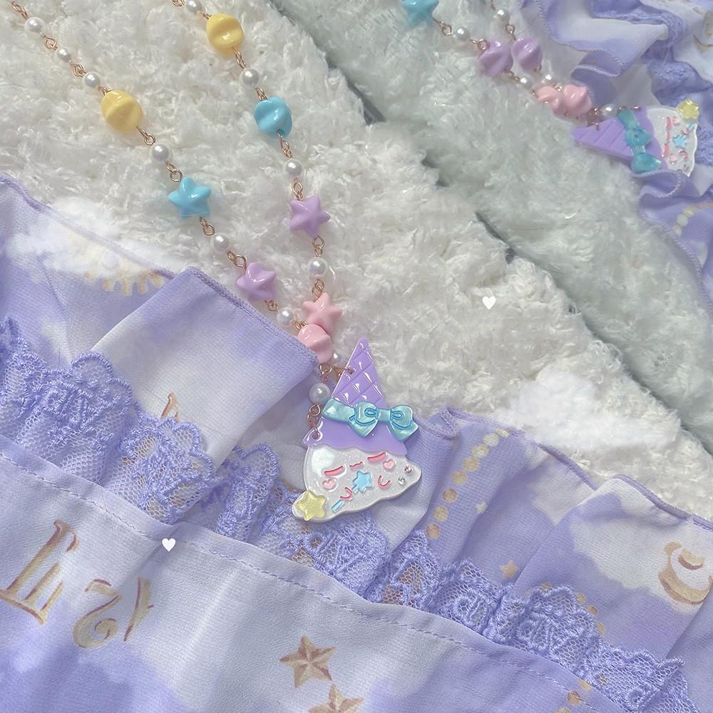 Halloween Alice - Halloween Ice Cream Sweet Short Necklace