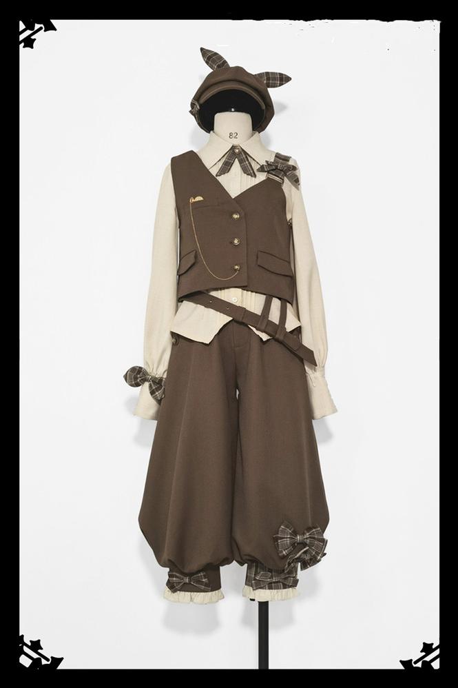 Princess Chronicles - Secret Morning Post - Coffee Retro Ouji Fshion Vest Set 6744:73640