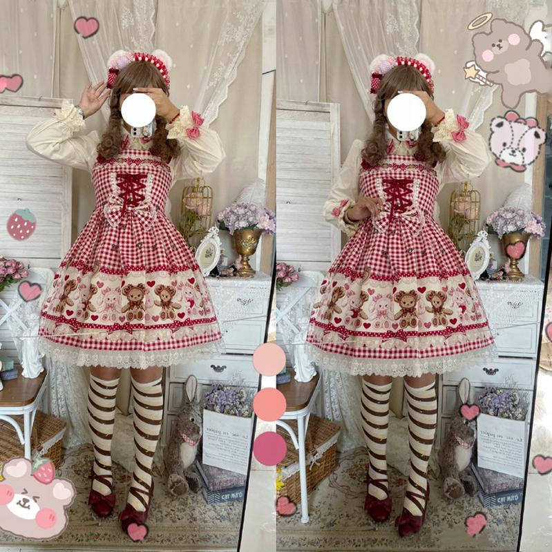 Yukine's Box - Macaron Lolita Cute Stripe Socks 7060:78296