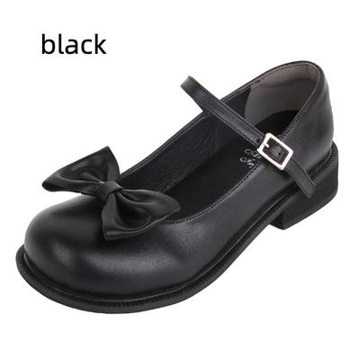 Angelic Imprint - Sweet Lolita Round-tow Lolita Shoes Multicolors 34 black