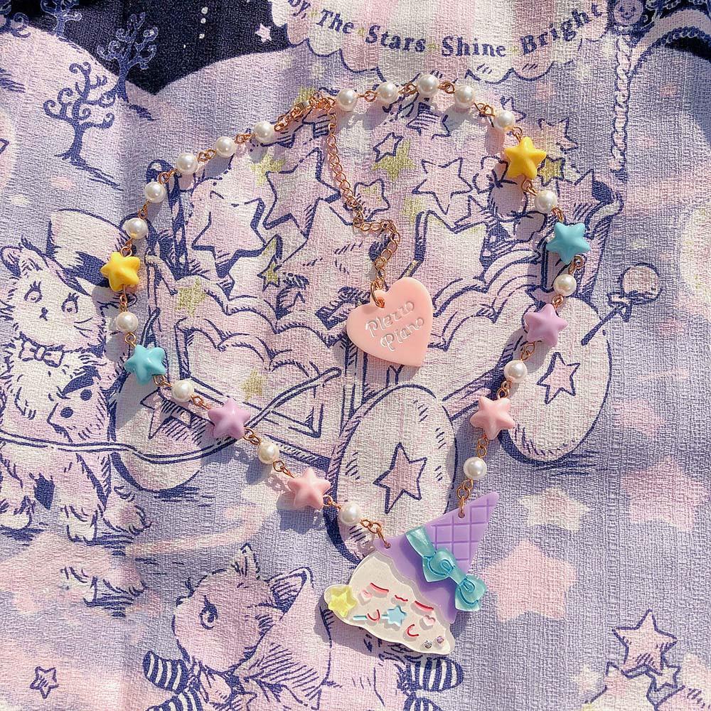 Halloween Alice - Halloween Ice Cream Sweet Short Necklace
