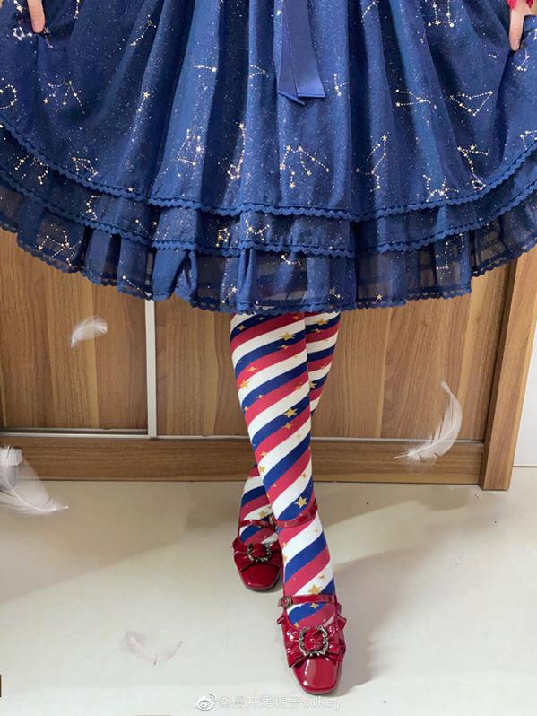 Yukine's Box - Macaron Lolita Cute Stripe Socks 7060:78274