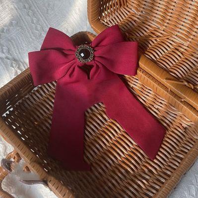 Uncle's Workshop - Rich Girl - Elegant Lolita Blouse and Skirt S Red Neckline Bow Only