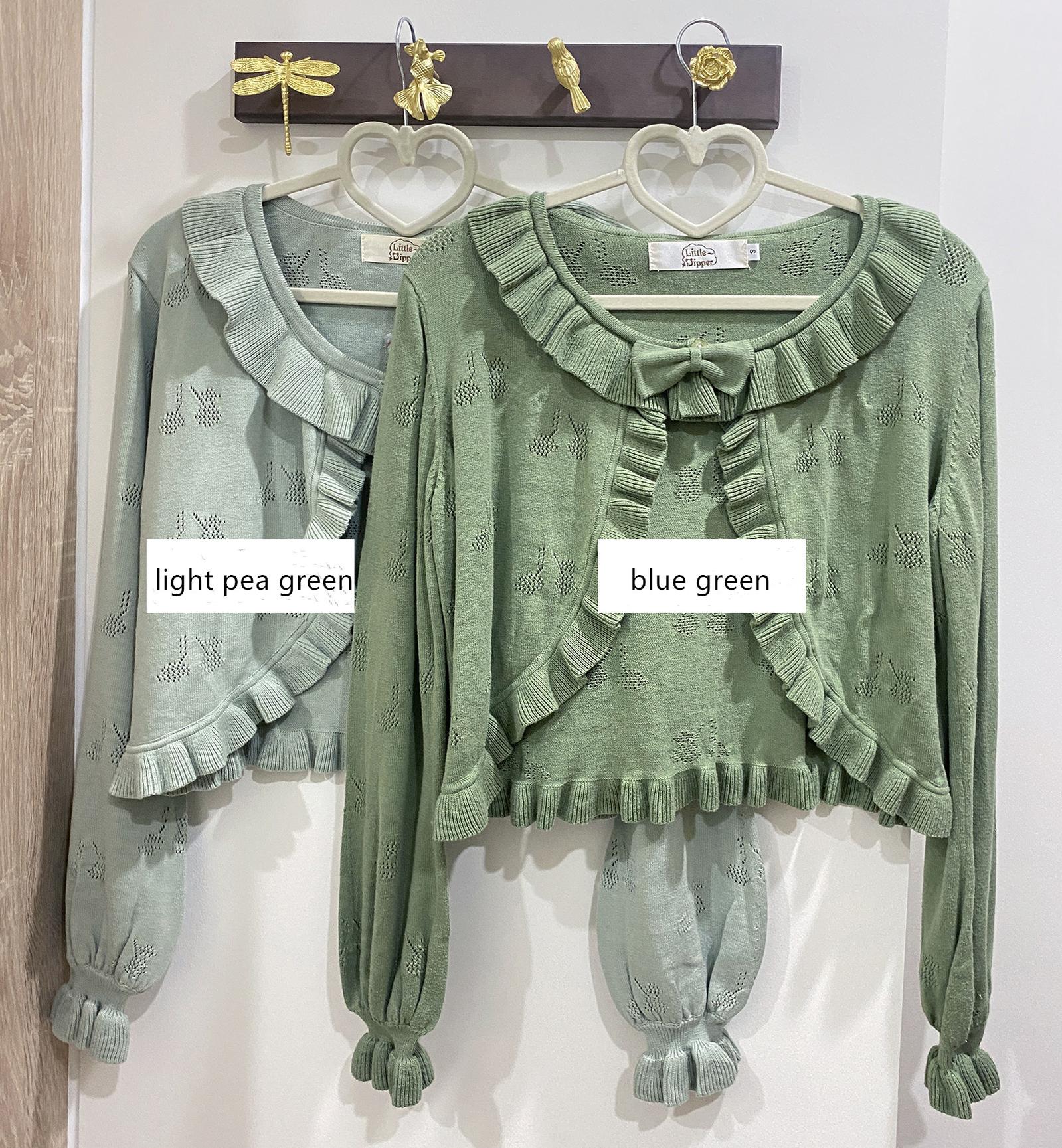 Little Dipper - Sweet Lolita Coat Long-sleeved Cotton Cardigan 4470:162572