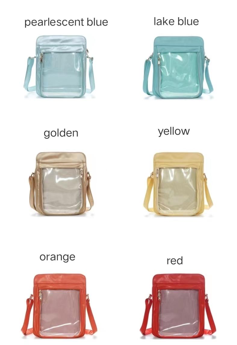 BerryQ - Casual Lolita Transparent Crossbody Ita Bag lake blue