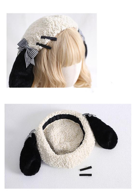 Xiaogui - Kawaii Pachocco Dog Ear Round Lolita Beret