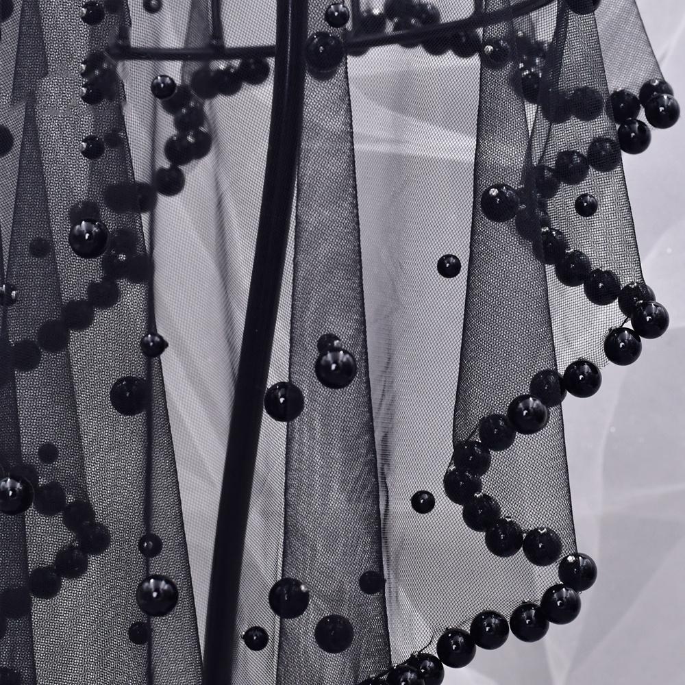 Youlapan - Bridal Face Covering Pearl Wedding Veil