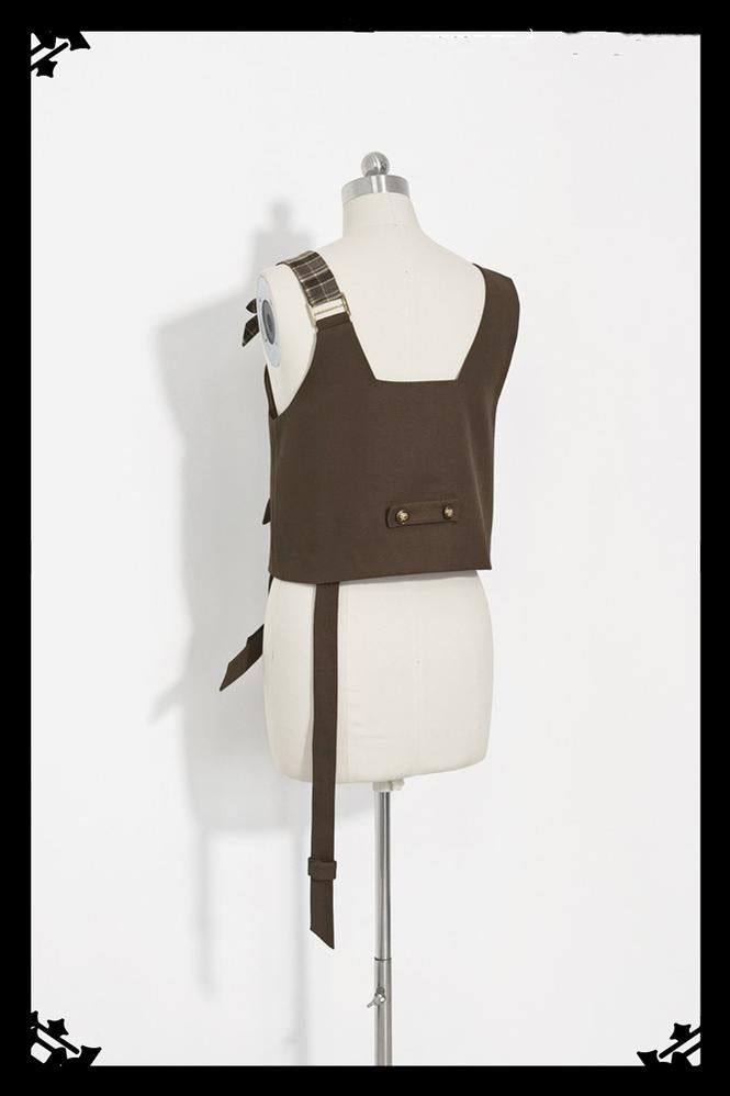 Princess Chronicles - Secret Morning Post - Coffee Retro Ouji Lolita Vest Set 6744:73664