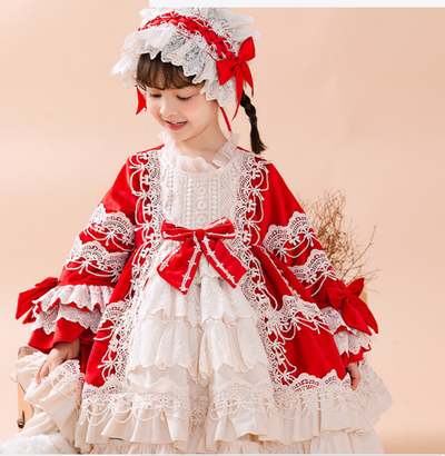 Kid Lolita Winter Velvet Dress   