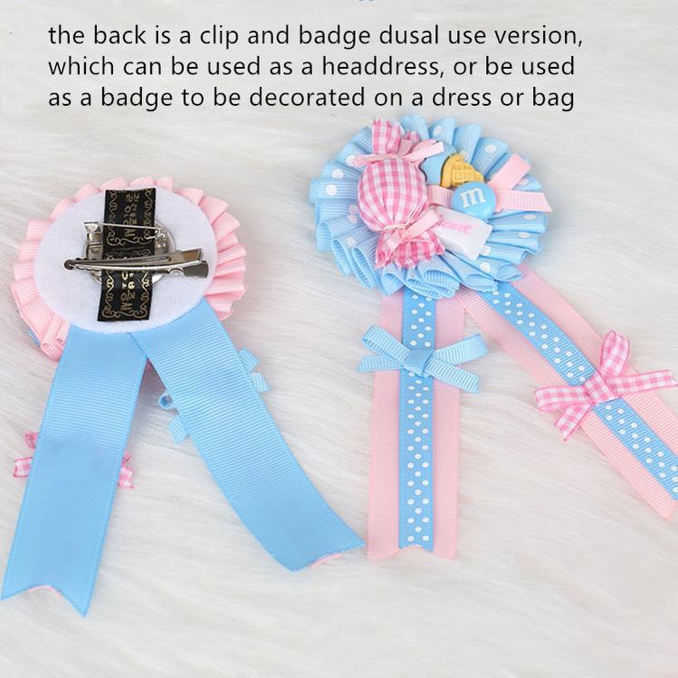 (Buyforme)Manmeng~Pink and Blue Sweet Lolita Bow Headwear 13678:164364