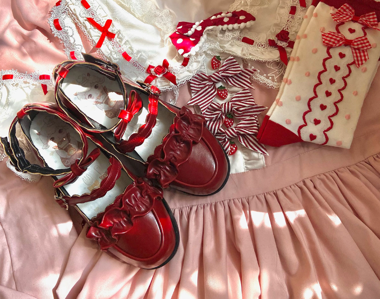 Sheep Puff - Kawaii Lolita Shoes Multicolors 6564:127166