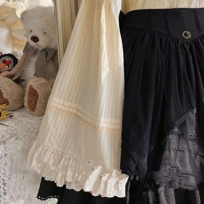 Uncle's Workshop - Rich Girl - Elegant Lolita Blouse and Skirt S Ivory Hime sleeves Only