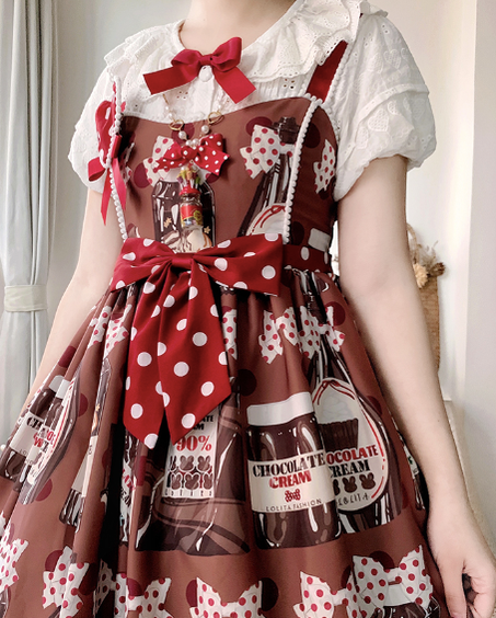 Confession Balloon - Sweet Lolita Chocolate Kawaii Daily Lolita JSK