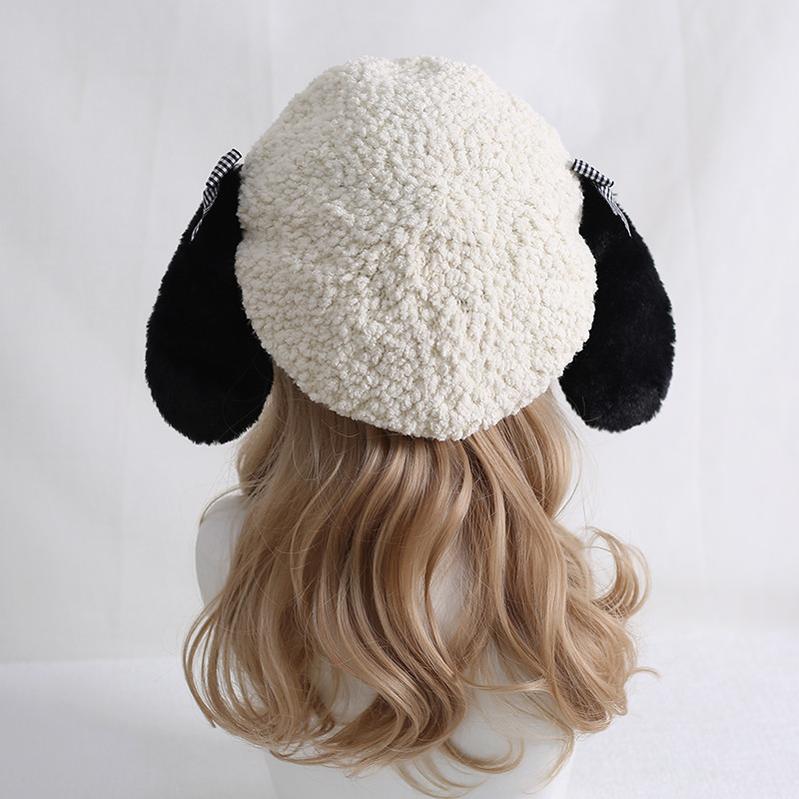 Xiaogui - Kawaii Pachocco Dog Ear Round Lolita Beret