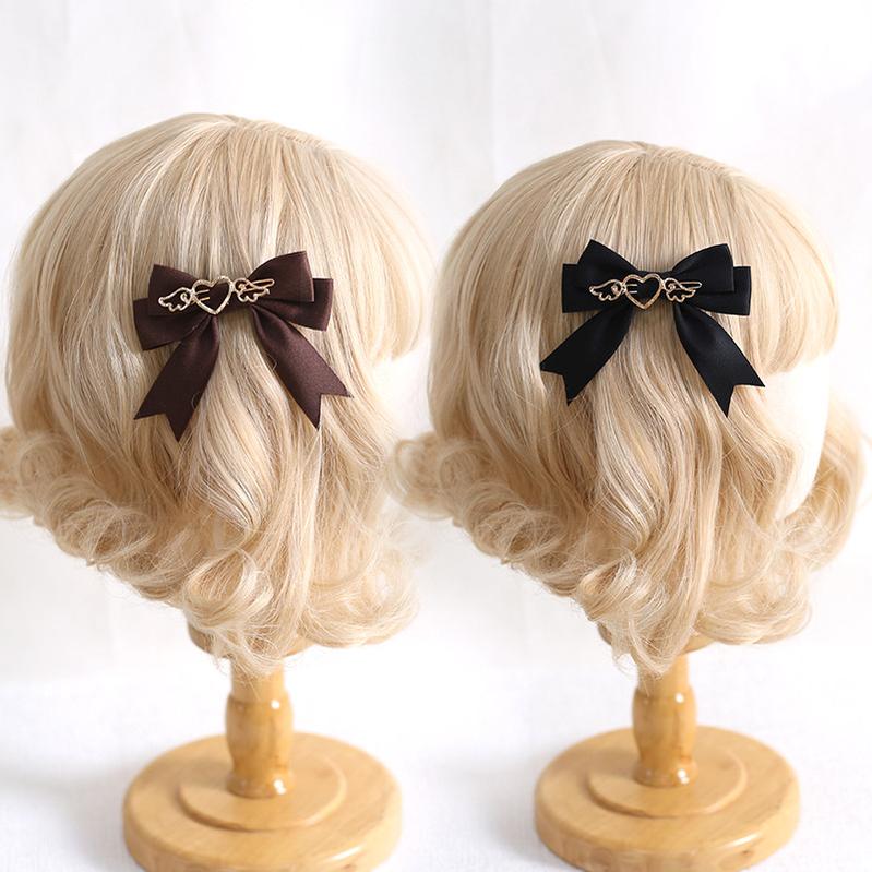 Xiaogui - Handmade Kawaii Bow Clips Brooch Multicolors