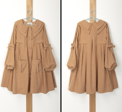 Forest Wardrobe - Country Lolita Warm Lovely Coat Multicolors S light tan