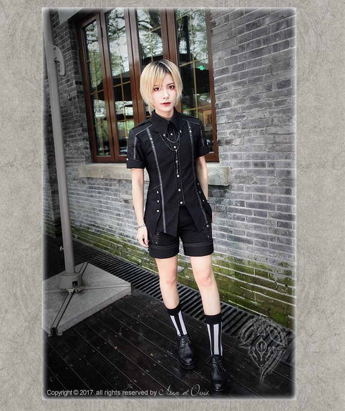 Arca et Ovis - Bat Wings - Gothic Lolita Blouse Ouji Fashion Lolita Shirt Long Sleeve