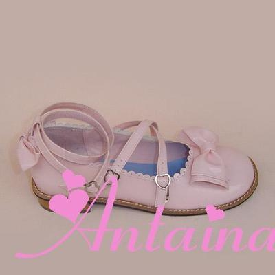 Antaina~ Japanese Style Lolita Tea Party Shoes Size 34-37 34 shining pink (heel 2.5cm) 