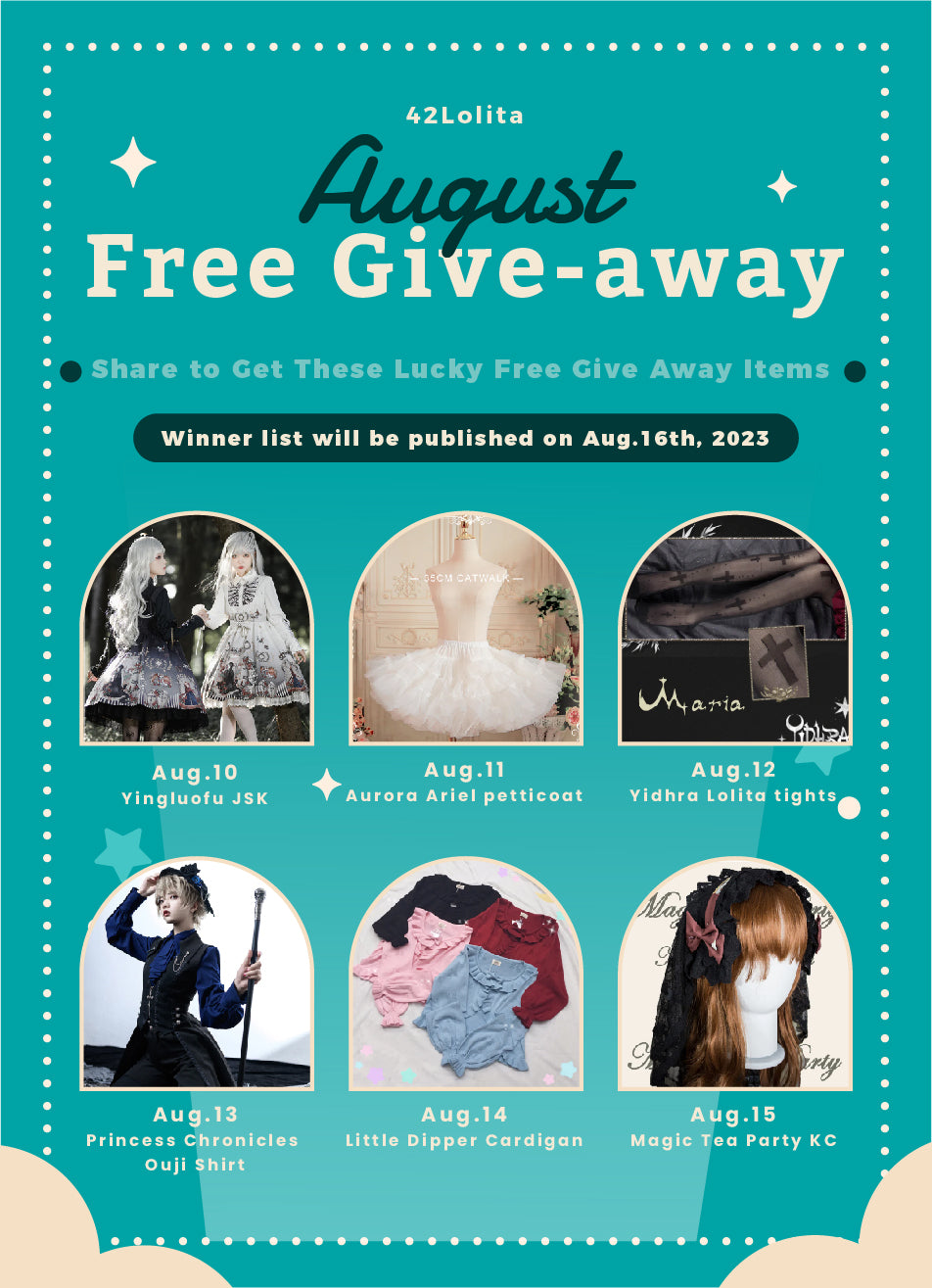 42Lolita August Giveaways