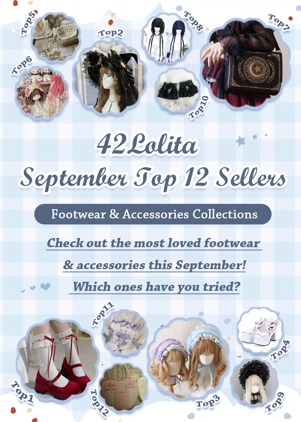September Footwear & Accessories: Top 12 Bestsellers at 42Lolita