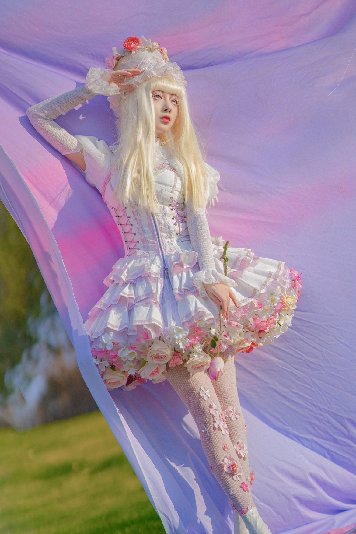 gorgeous flower petticoat
