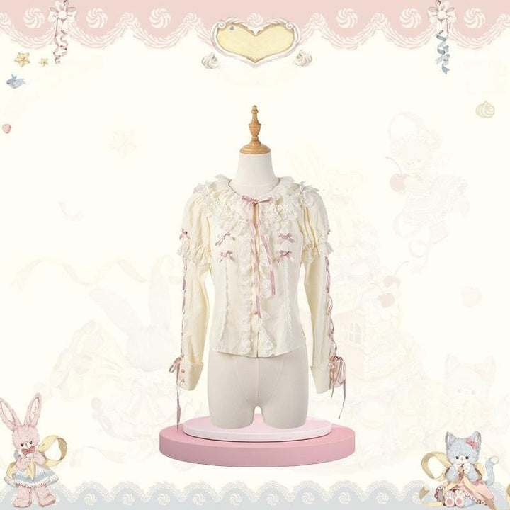 Mademoiselle Pearl~Wedding Cake~Sweet Lolita Dress Suit Printed JSK (L M S XL XS) 41400:695324