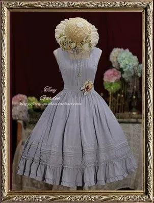 Tiny Garden~Nocturne Reminiscence~Elegant Lolita JSK Dress Multi-Wear Apron Dress Set   
