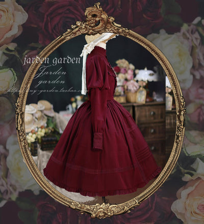Tiny Garden~The Black Forest~Classic Lolita Stand Collar Dress OP   
