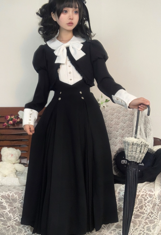 Letters from Unknown Star - Collection box - Spring Black Lolita OP