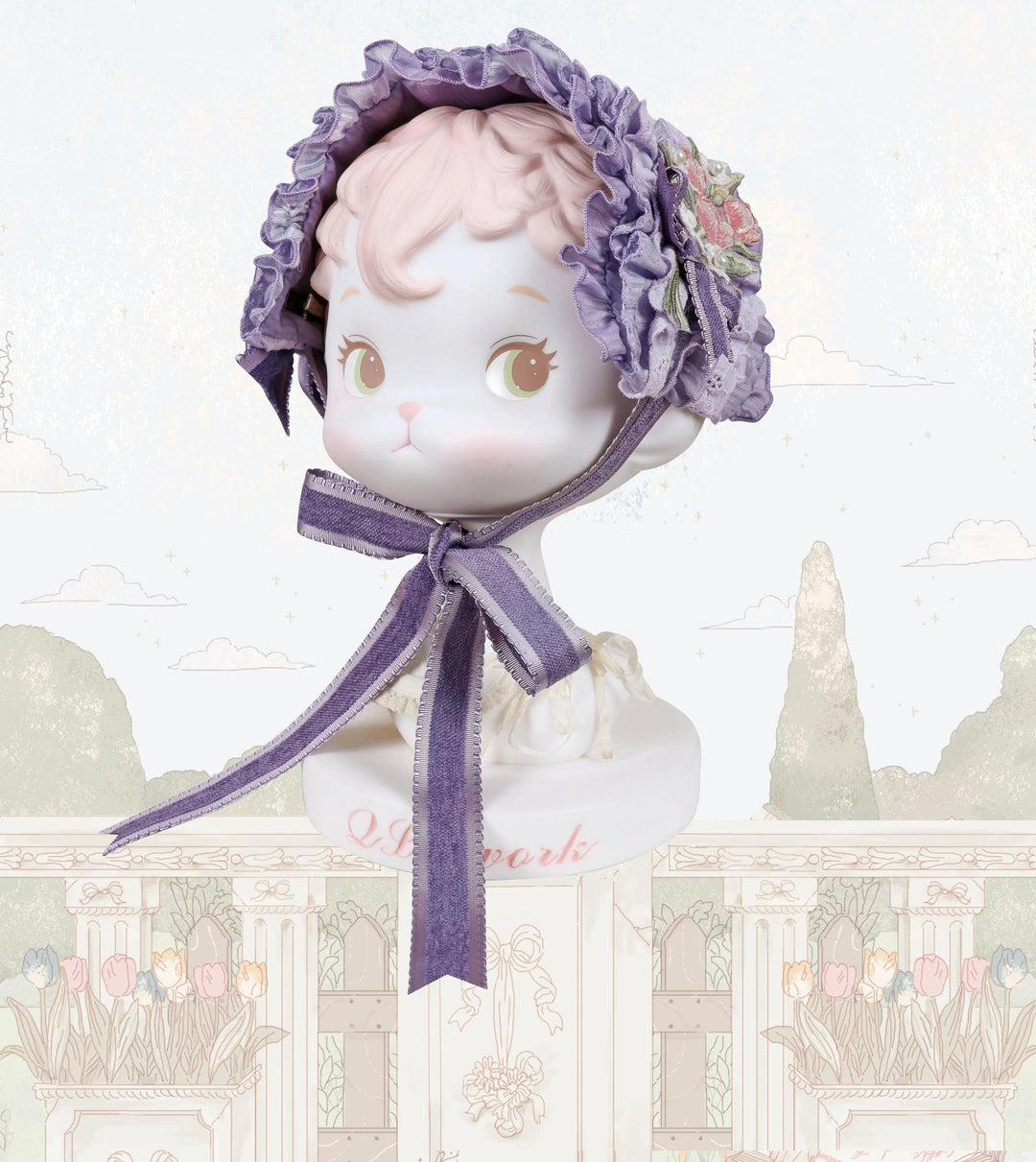 LittlePlum~Kawaii Lolita Gradient Accessories Multicolor Headband · Purple Gray  