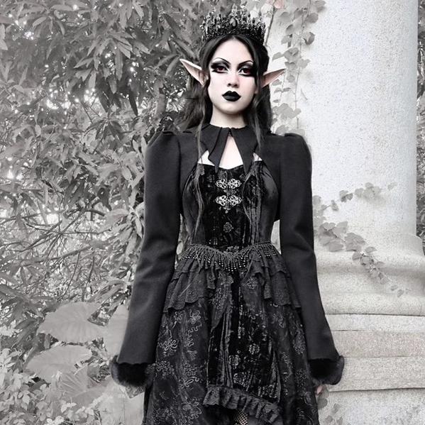 Blood Supply~Misty~Gothic Lolita Dress Black JSK Halloween   