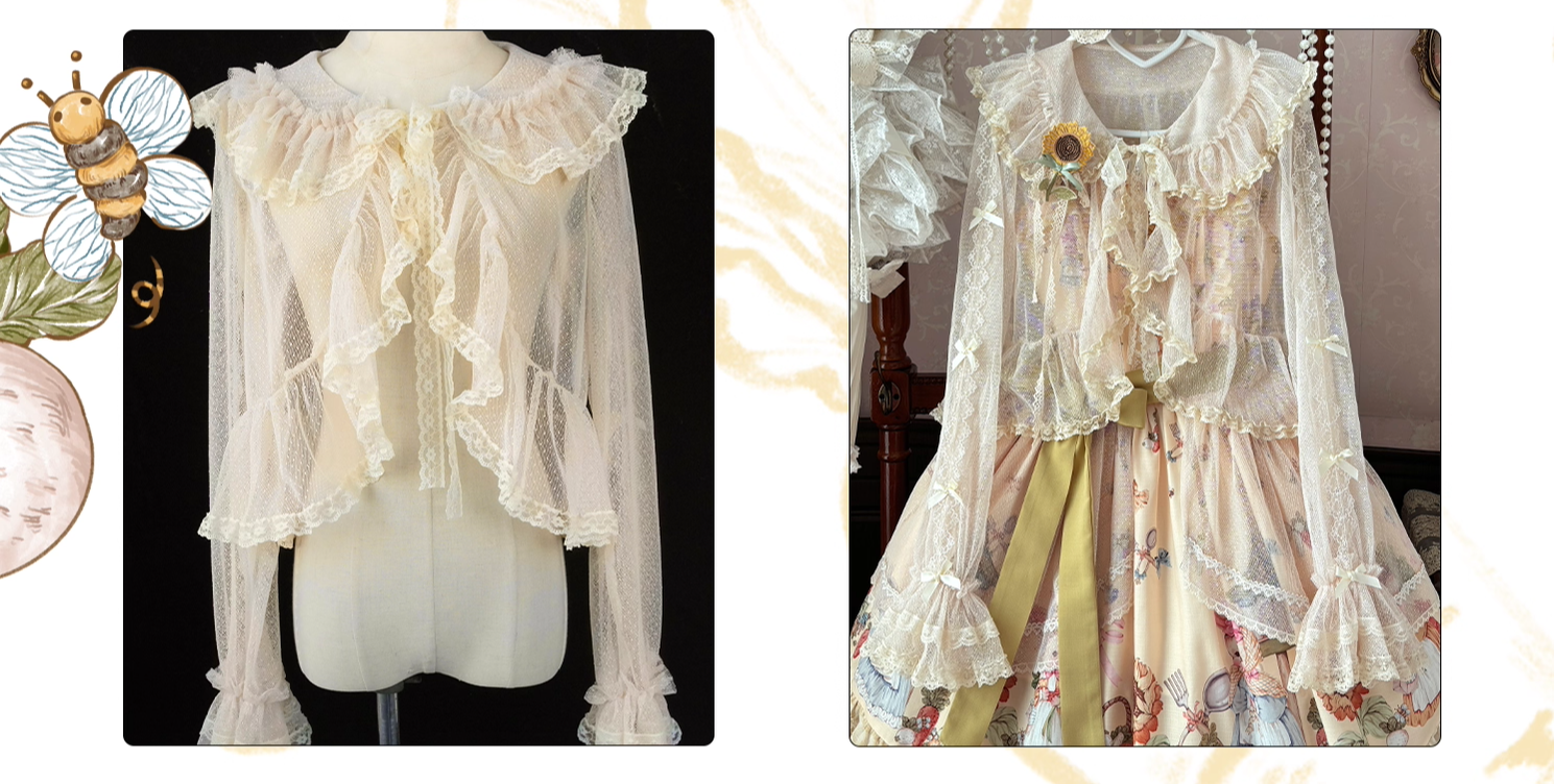 Bunny Harvest Season - Country Lolita Peter Pan Collar OP, Bunny Print JSK 44533:811900