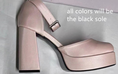 Bingo Lulu~Elegant Lolita Shoes Ballet Thick-Soled Mary Jane High Heels   