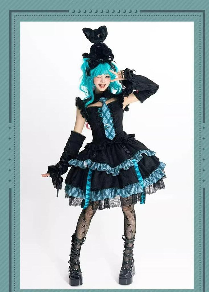 Confession Balloon~IP Collab Gothic Lolita Dress Set 38548:590052